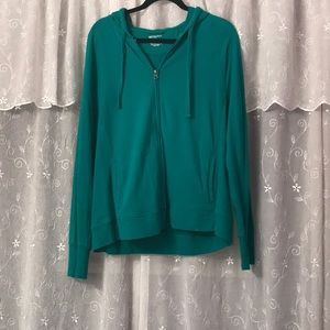 Teal Light Weight Zip-Up Hoodie